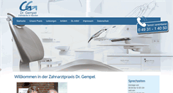 Desktop Screenshot of dr-gempel.de
